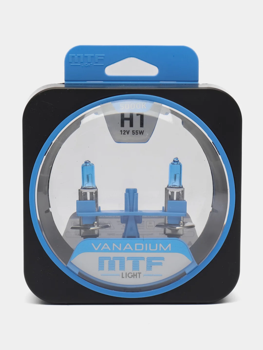 Лампа галогенная MTF VANADIUM 5000K H1.H3.H4.H27.H7.H11.HB3.HB4.9012 комплект 2шт премиум
