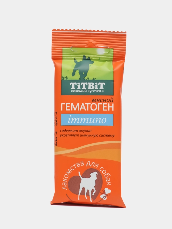 Лакомство для собак всех пород TiTBiT Гематоген мясной immuno