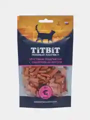Лакомство для кошек TiTBiT Хрустящие подушечки с паштетом из лосося 60 г
