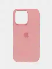 Розовый чехол iPhone 13 Pro 6.1" Силиконовый с логотипом (Silicone Case) Закрытый низ
