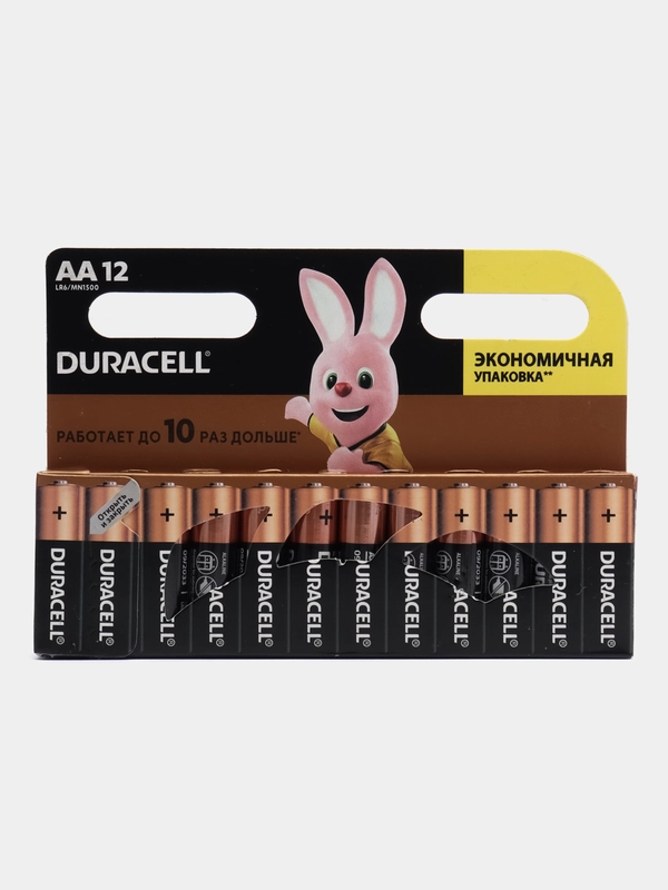 Батарейки Duracell пальчиковые АА - 12 штук