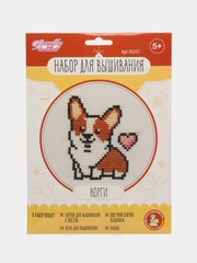 Детский набор для вышивки крестиком Единорог, Корги, Лиса, Коала