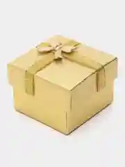 Золотой коробка подарочная для сережек, колец
