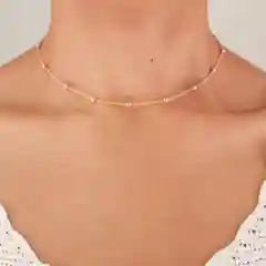 Золотой чокер на шею женский, с вставками