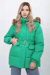 Зеленый куртка женская теплая ЗИМА