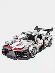 Белый конструктор-техник "Technique Car" с инерционным механизмом