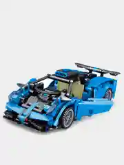 Синий конструктор-техник "Technique Car" с инерционным механизмом