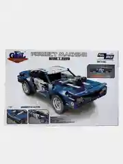 Голубой конструктор-техник "Technique Car" с инерционным механизмом
