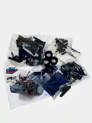 Голубой конструктор-техник "Technique Car" с инерционным механизмом