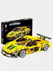 Желтый конструктор-техник "Technique Car" с инерционным механизмом