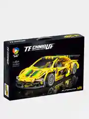 Желтый конструктор-техник "Technique Car" с инерционным механизмом