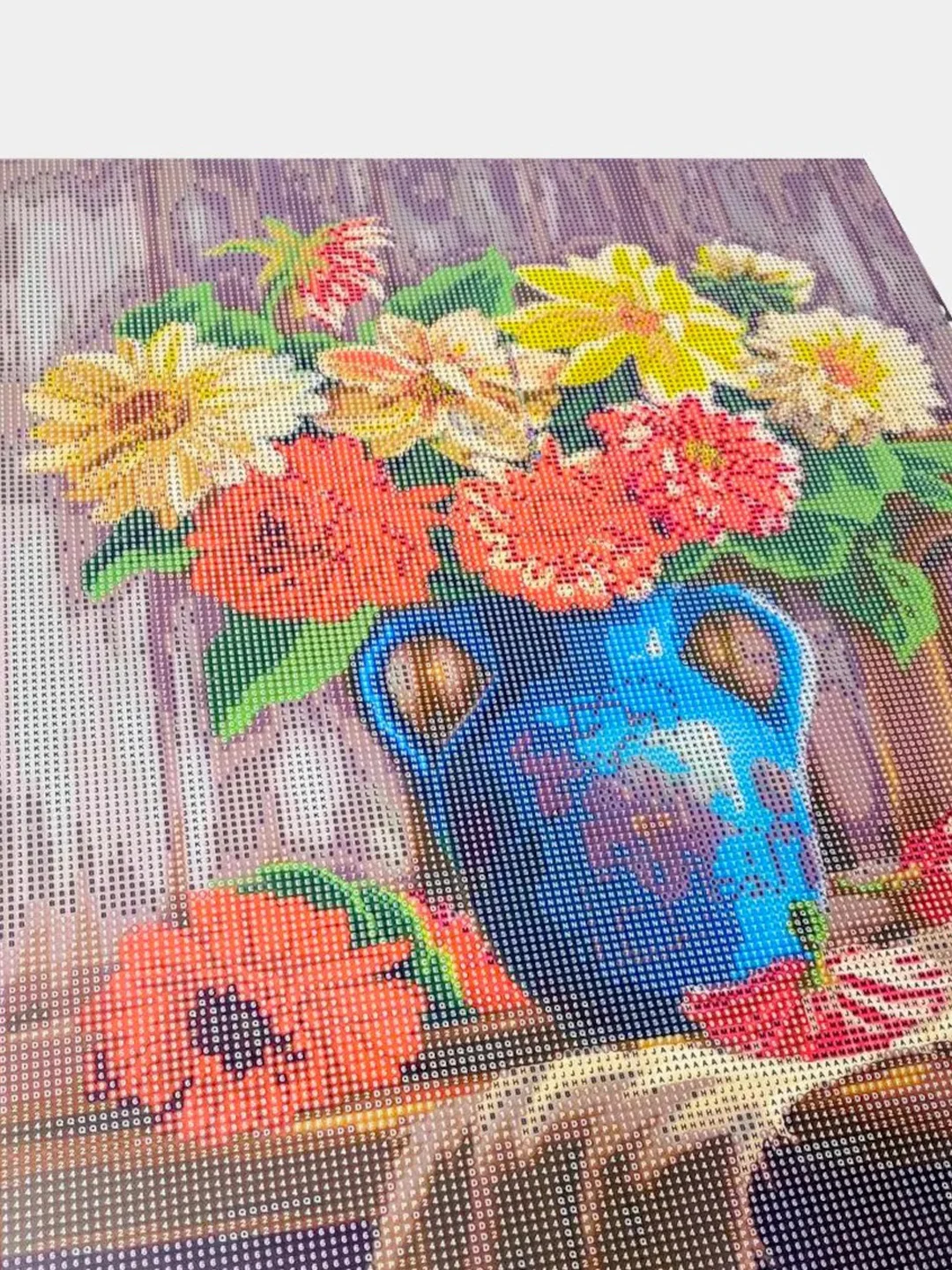 Алмазная мозаика, 40 х 50 см, на подрамнике, "Цветы"
