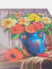 Алмазная мозаика, 40 х 50 см, на подрамнике, "Цветы"
