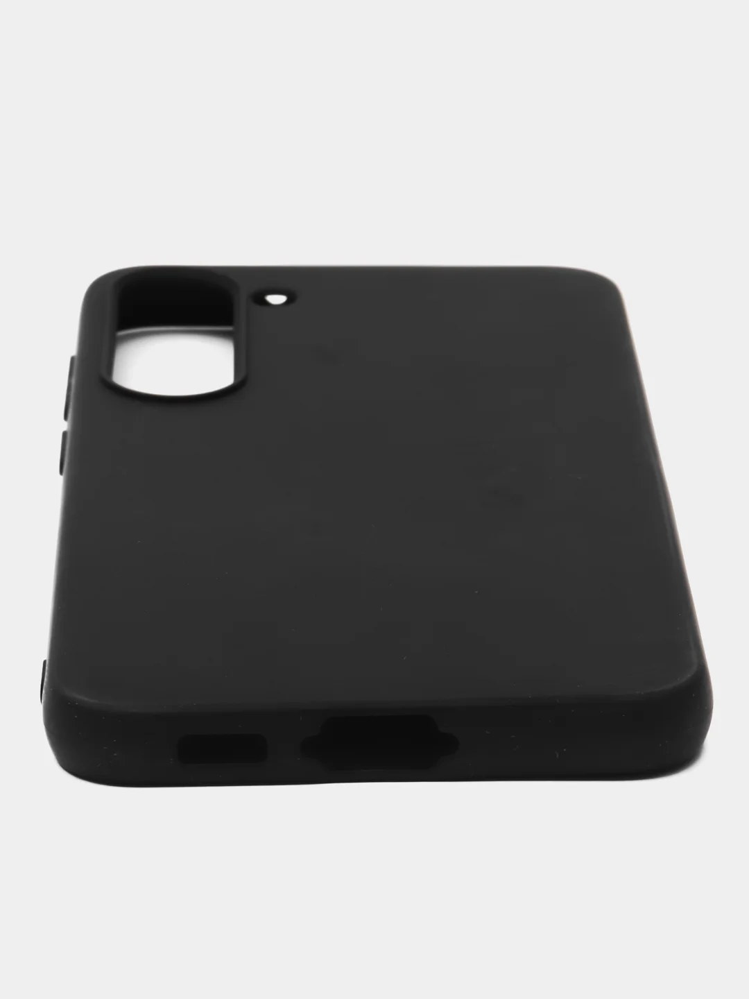 Угольный чехол для Samsung Galaxy S23 Plus (Самсунг Галакси С23 Плюс), черный, силиконовый