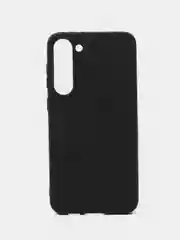 Угольный чехол для Samsung Galaxy S23 Plus (Самсунг Галакси С23 Плюс), черный, силиконовый
