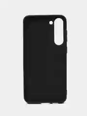 Угольный чехол для Samsung Galaxy S23 Plus (Самсунг Галакси С23 Плюс), черный, силиконовый