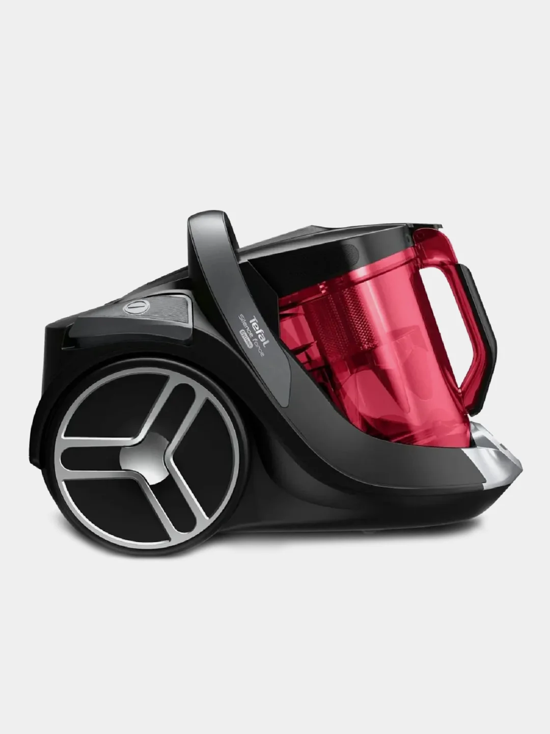 Пылесос Tefal Silence Force Cyclonic TW7233EA, 550Вт, красный/серый