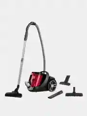 Пылесос Tefal Silence Force Cyclonic TW7233EA, 550Вт, красный/серый