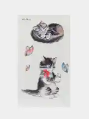 Коричневый временная татуировка, 10,5 х 6 см