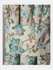 Мятный комплект штор для кухни LeoHome, с подхватом, 1 штука