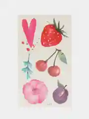 Тёмно-бордовый временная татуировка, 10,5 х 6 см