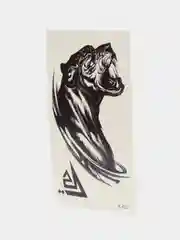 Кораллово-розовый временная татуировка, 10,5 х 6 см