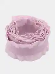 Коралловый меланж лента с волнистыми краями 2.5 см