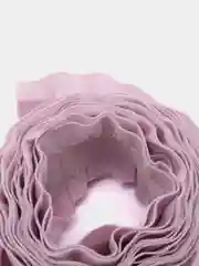 Коралловый меланж лента с волнистыми краями 2.5 см