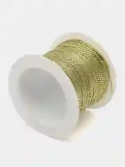 Золотой шнур Люрекс 1 мм. 20 м. металлезированный для рукоделия