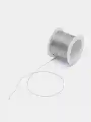 Серебряный шнур Люрекс 1 мм. 20 м. металлезированный для рукоделия