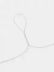 Серебряный шнур Люрекс 1 мм. 20 м. металлезированный для рукоделия