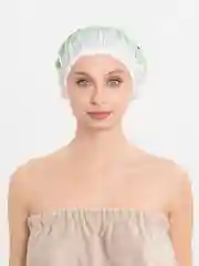 Зеленый шапочка для душа, многоразовая