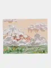 Кораллово-розовый конверт - открытка складная с разворотом подарочная 9,5х7,5 см