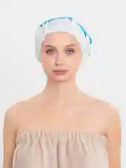 Синий шапочка для душа, многоразовая