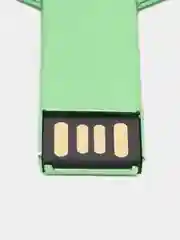 Зеленый usb флеш-накопитель, HASHITO, флешка-память, ключ, металл
