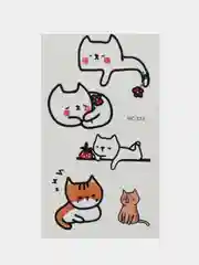Серебряный временные татуировки