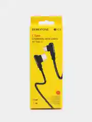 Кабель BOROFONE BX58 Г-образный,Lightning,Micro USB,Type-C. 1m. Черный