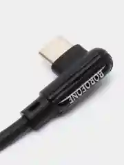Кабель BOROFONE BX58 Г-образный,Lightning,Micro USB,Type-C. 1m. Черный