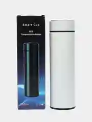 Белый термос с датчиком температуры и LED-дисплеем, 0,5 л
