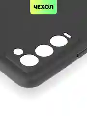 Силиконовый чехол BROSCORP для Tecno Camon 18, 18P матовый тонкий, бортик вокруг камер