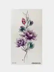 Угольный временная татуировка 16*9 см
