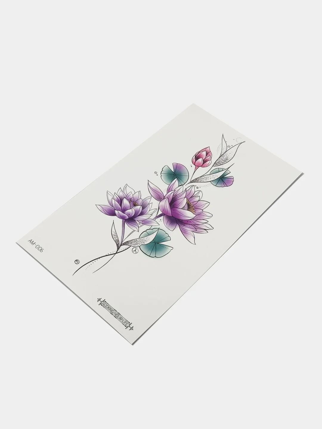 Угольный временная татуировка 16*9 см