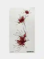Серый временная татуировка 16*9 см