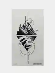 Коричневый временная татуировка 16*9 см
