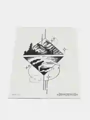 Коричневый временная татуировка 16*9 см