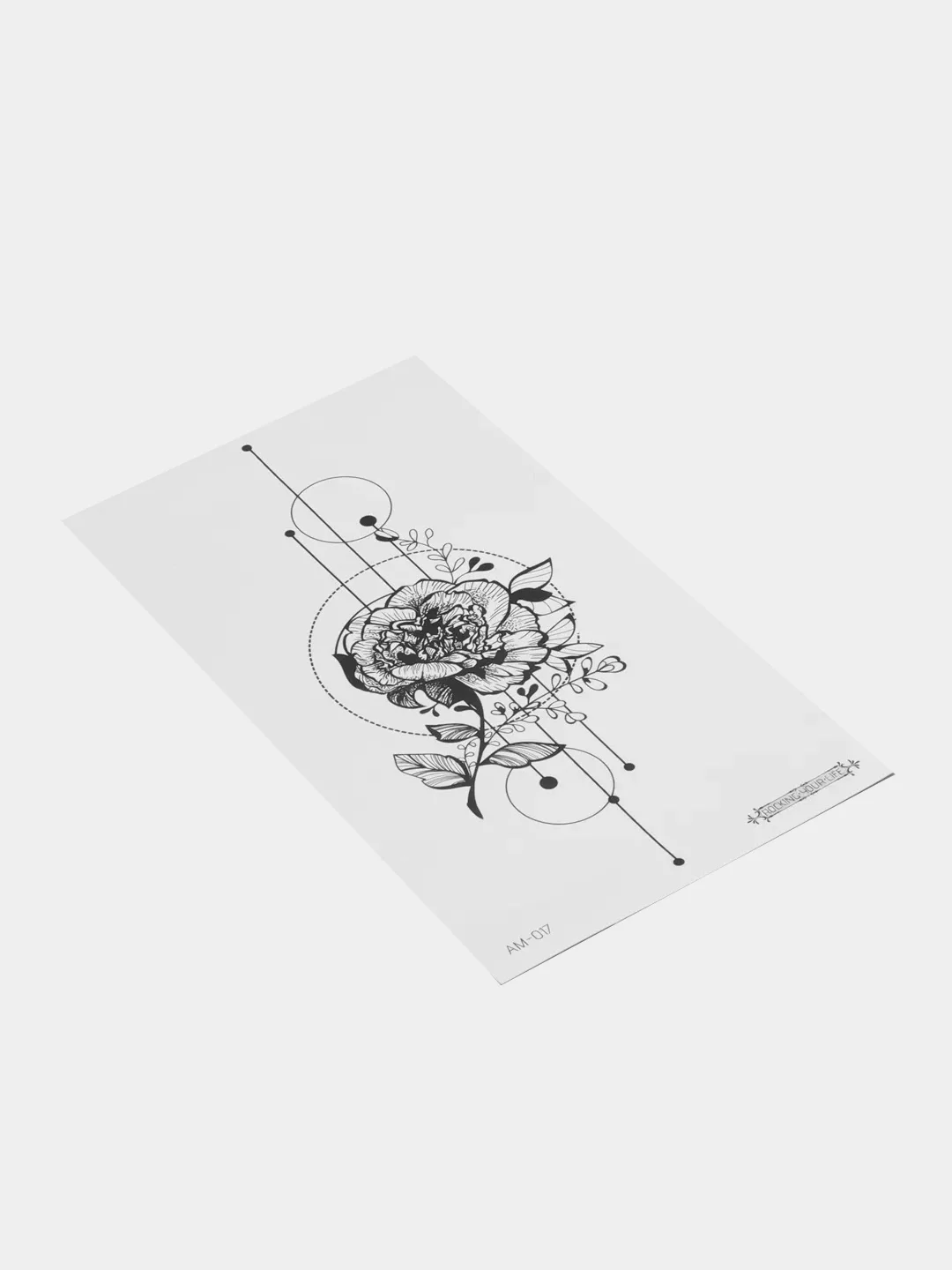 Багровый временная татуировка 16*9 см
