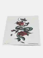 Серебряный временная татуировка 16*9 см