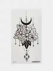 Розовый временная татуировка 16*9 см
