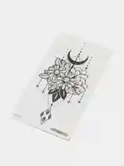 Розовый временная татуировка 16*9 см