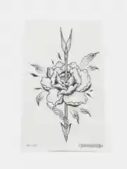 Хаки временная татуировка 16*9 см
